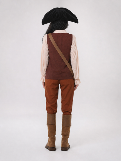 Pirate Costume with Vest and Hat