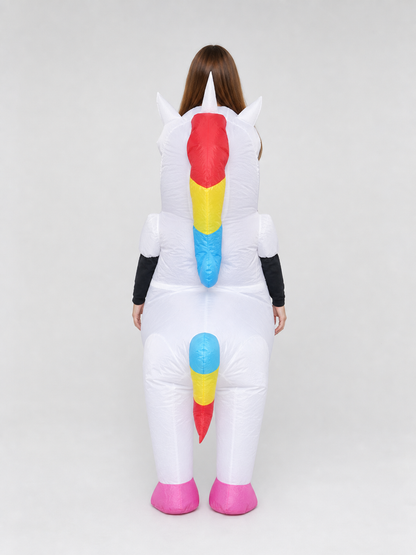 Rainbow Inflatable Unicorn Costume for Parties