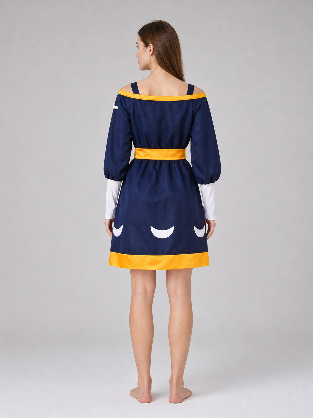 Amity cosplay costume: dress, skirt, belt, sleeves