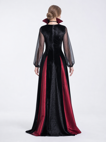 Gothic long dress for cosplay and masquerade