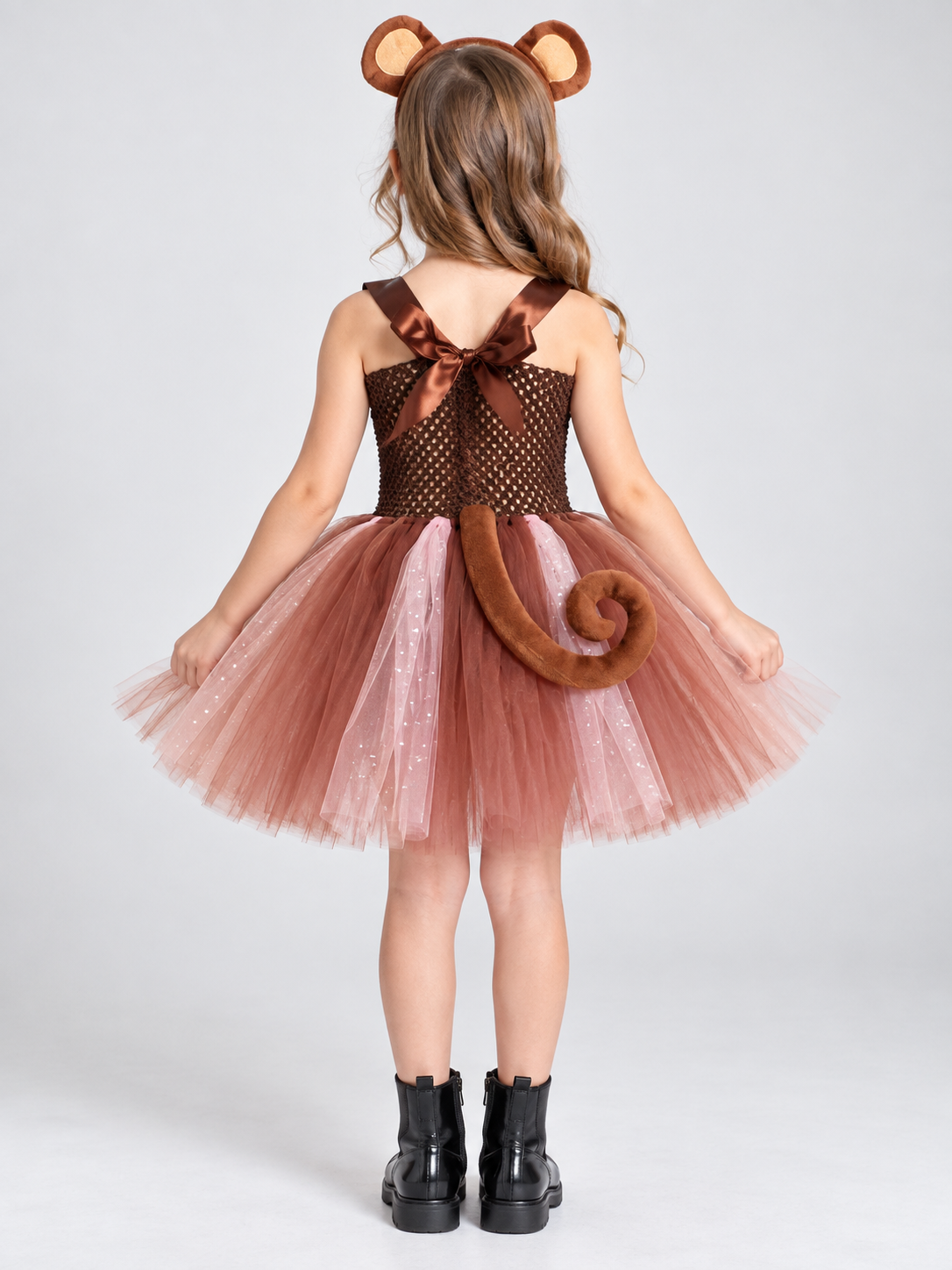 Kids' Monkey Carnival Costume with Tail and Headband