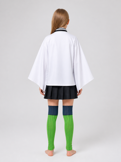 Mitsuri Kanroji Cosplay Costume, Polyester, Cape back view