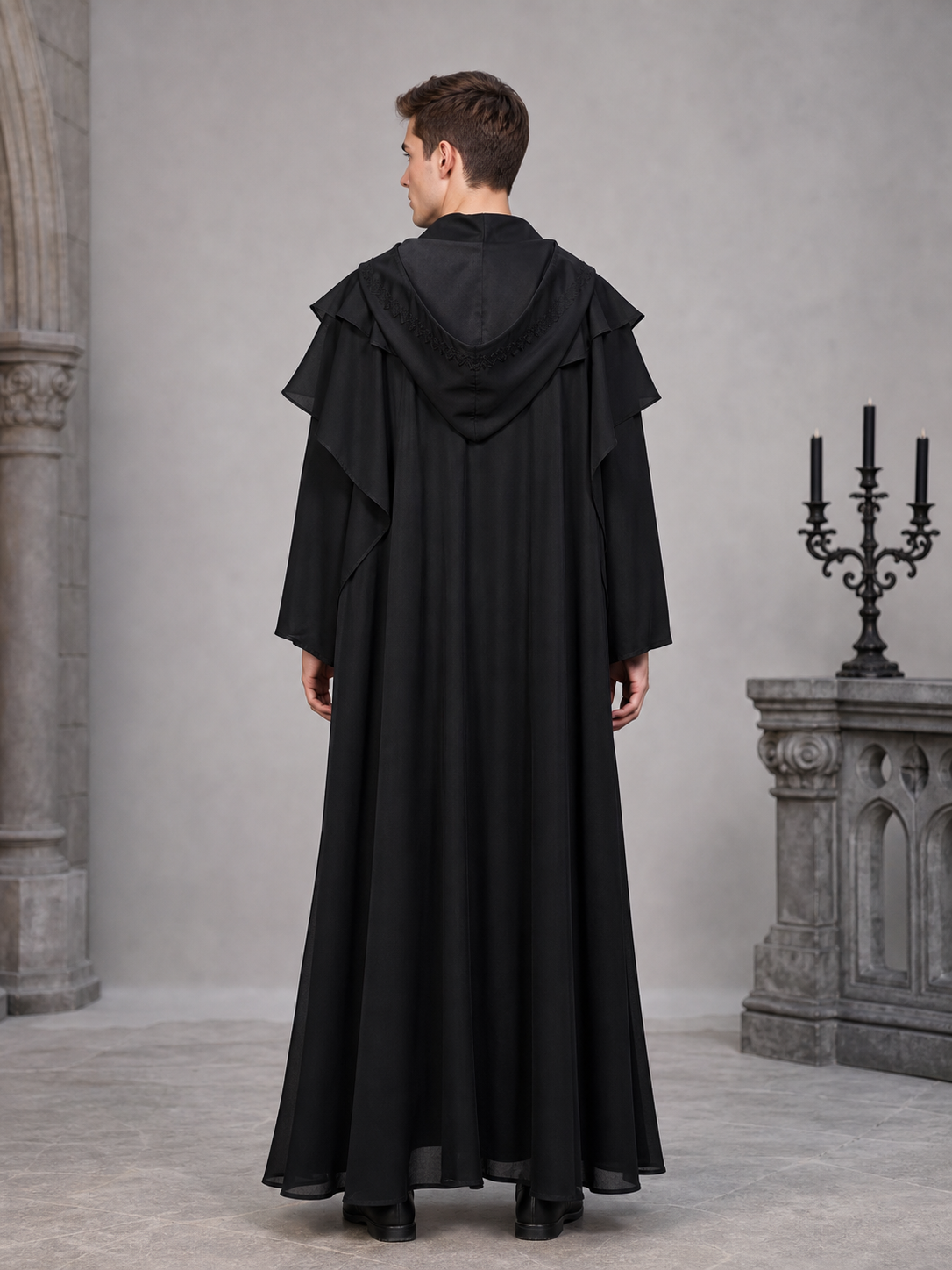 Medieval Hooded Cape for Cosplay