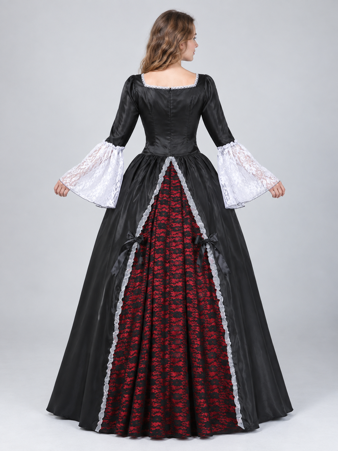 Costume: Black and Red Dress with Underskirt