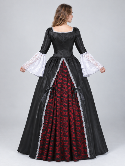Costume: Black and Red Dress with Underskirt