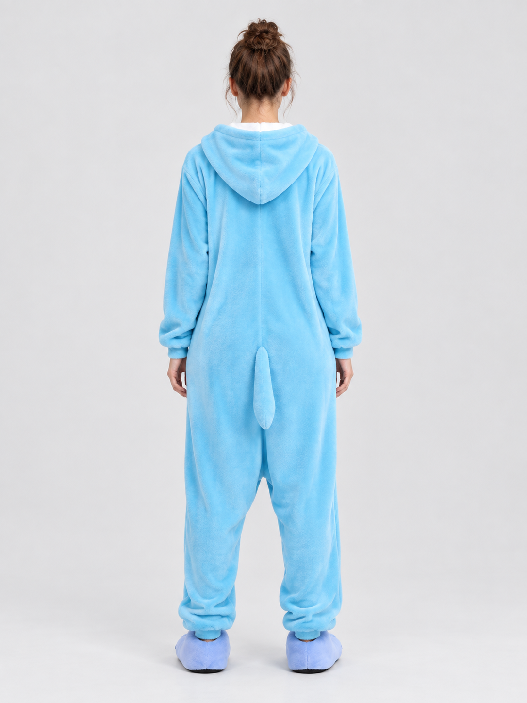 Hooded Pajama Jumpsuit with White Insert
