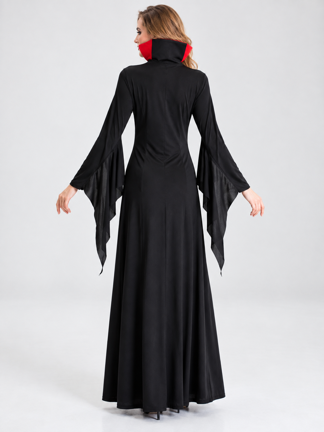 Vampire Costume: Lace Dress with Collar