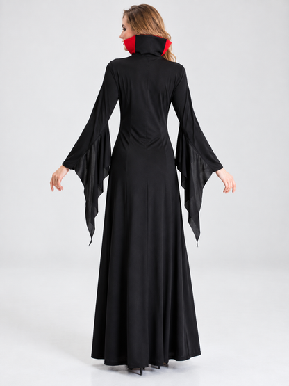 Vampire Costume: Lace Dress with Collar