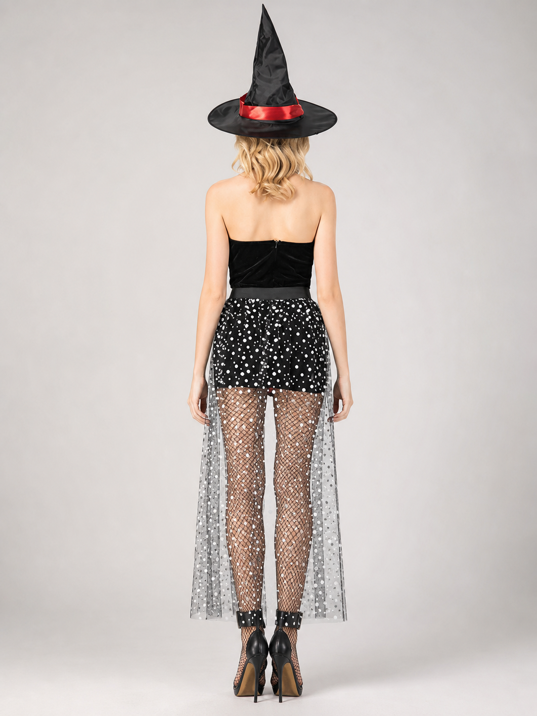 Halloween Witch Costume with Hat and Dress