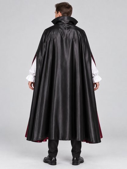 Vampire Halloween Costume with Cape and Vest
