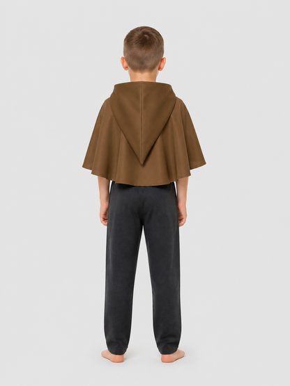 Halloween Costume Cloak with a Pointed Hood back view