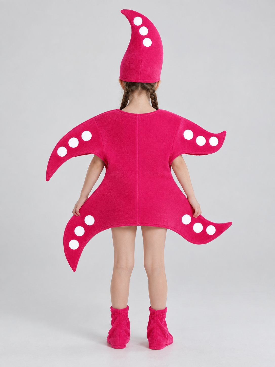 Bright pink carnival costume with tentacles