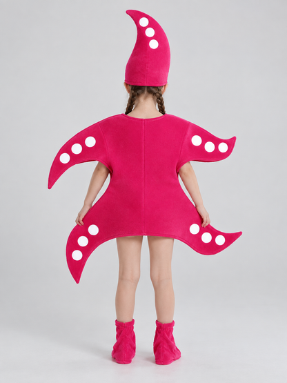 Bright pink carnival costume with tentacles