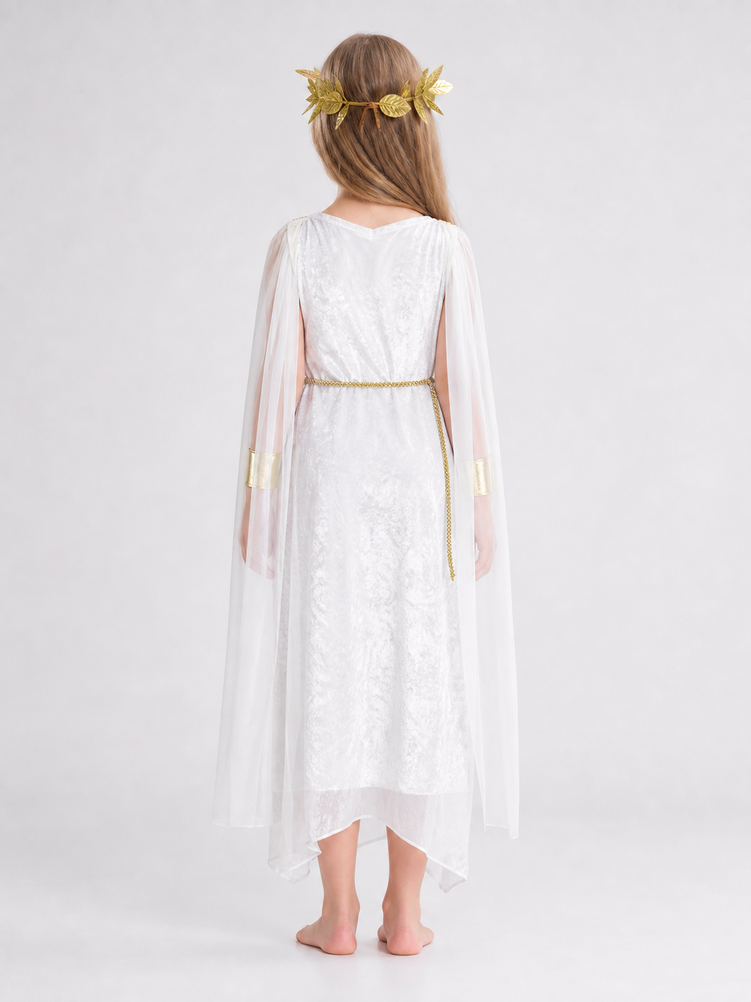 Ancient Greek Goddess Costume with Cape and Accessories