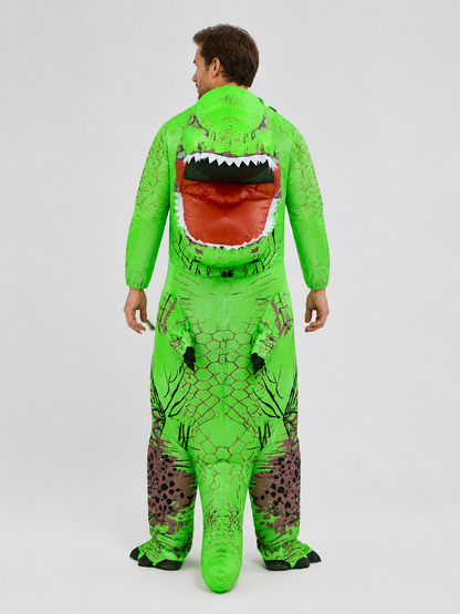 Tyrannosaurus Costume with Open Mouth for Halloween back view