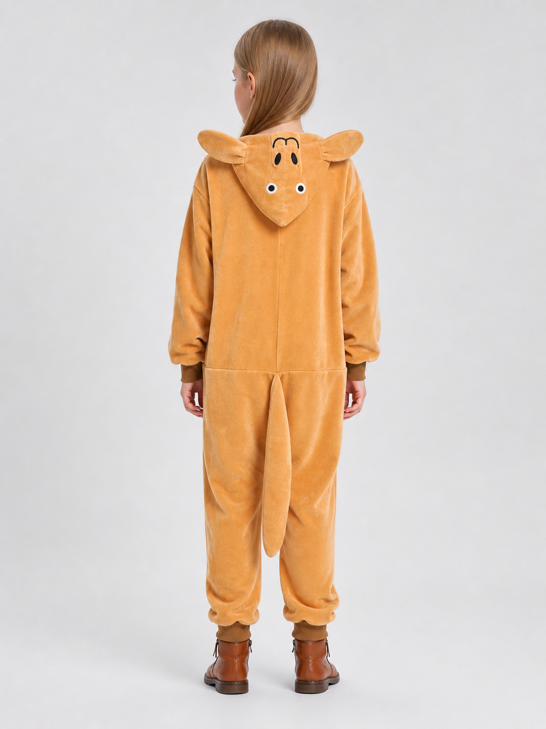 Kangaroo Hooded Costume Jumpsuit