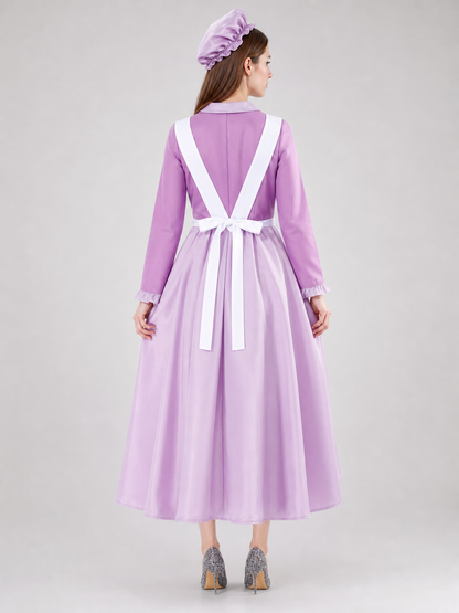 “Teapot” cosplay costume designed in a fairy-tale stage style. The design is back view