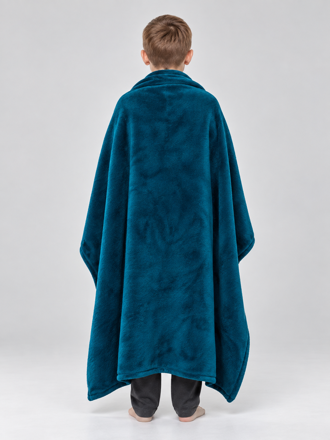 Fleece Blanket Dark Blue Reversible Soft