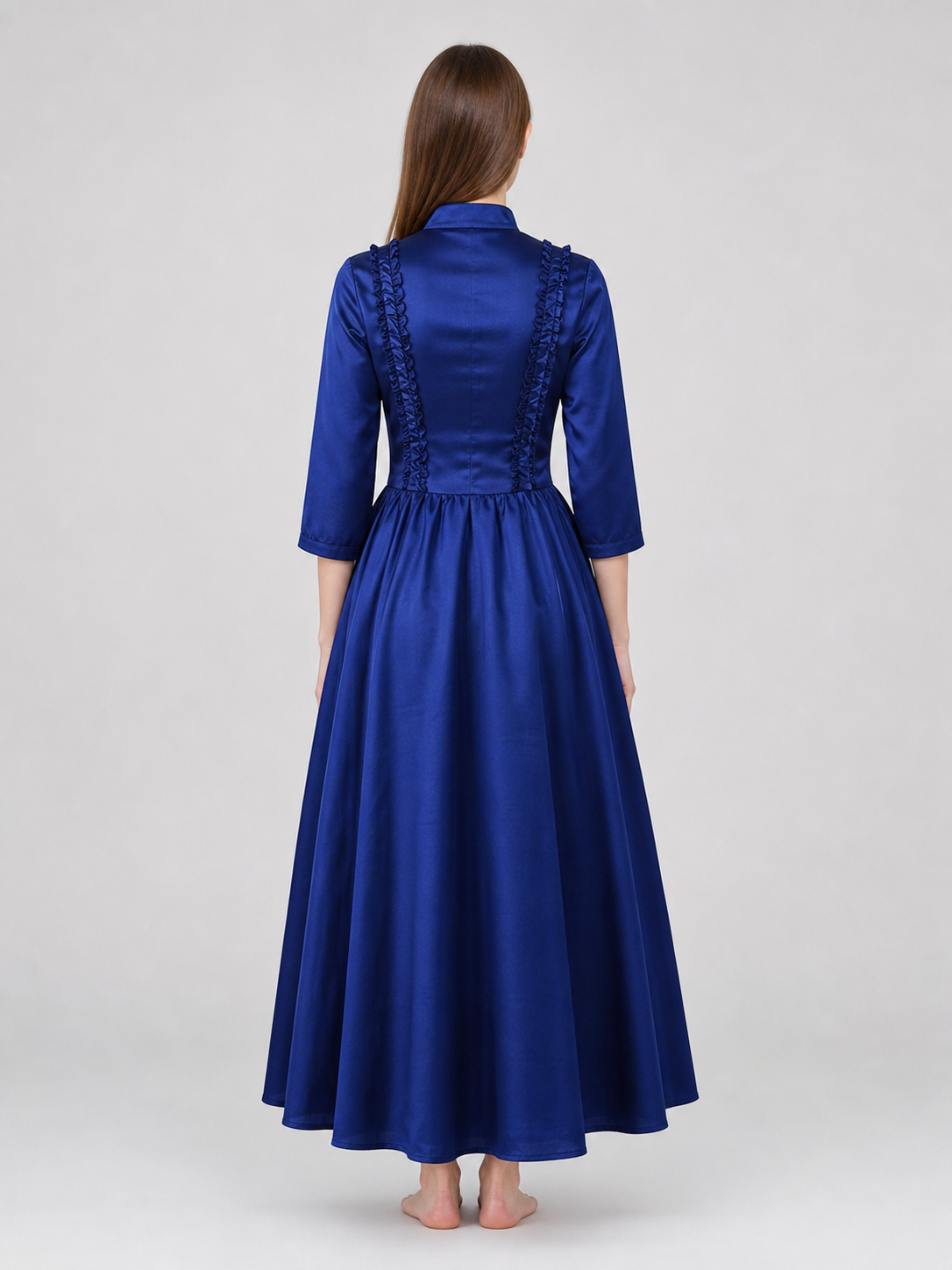 Gothic Victorian High-Neck Dress