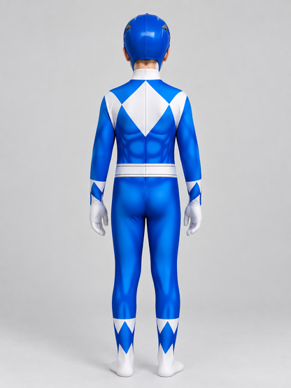 Kids' Blue Cosplay Carnival Costume with Helmet