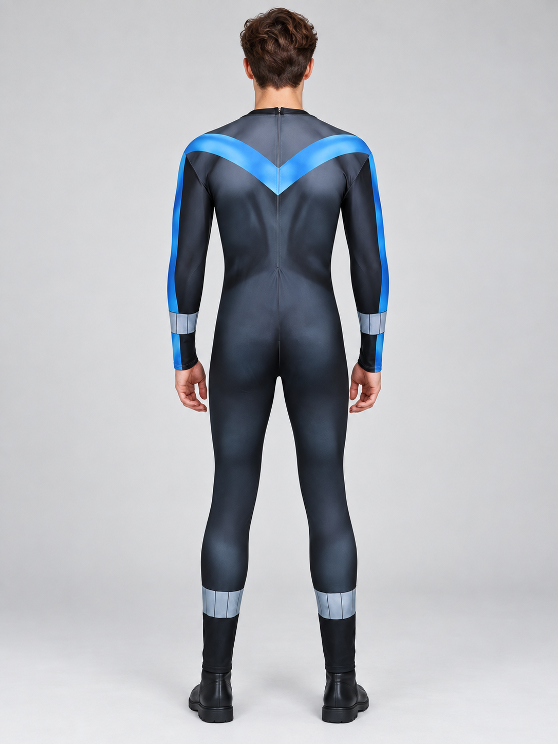 Batman Cosplay Costume Blue Jumpsuit with Muscle Simulation