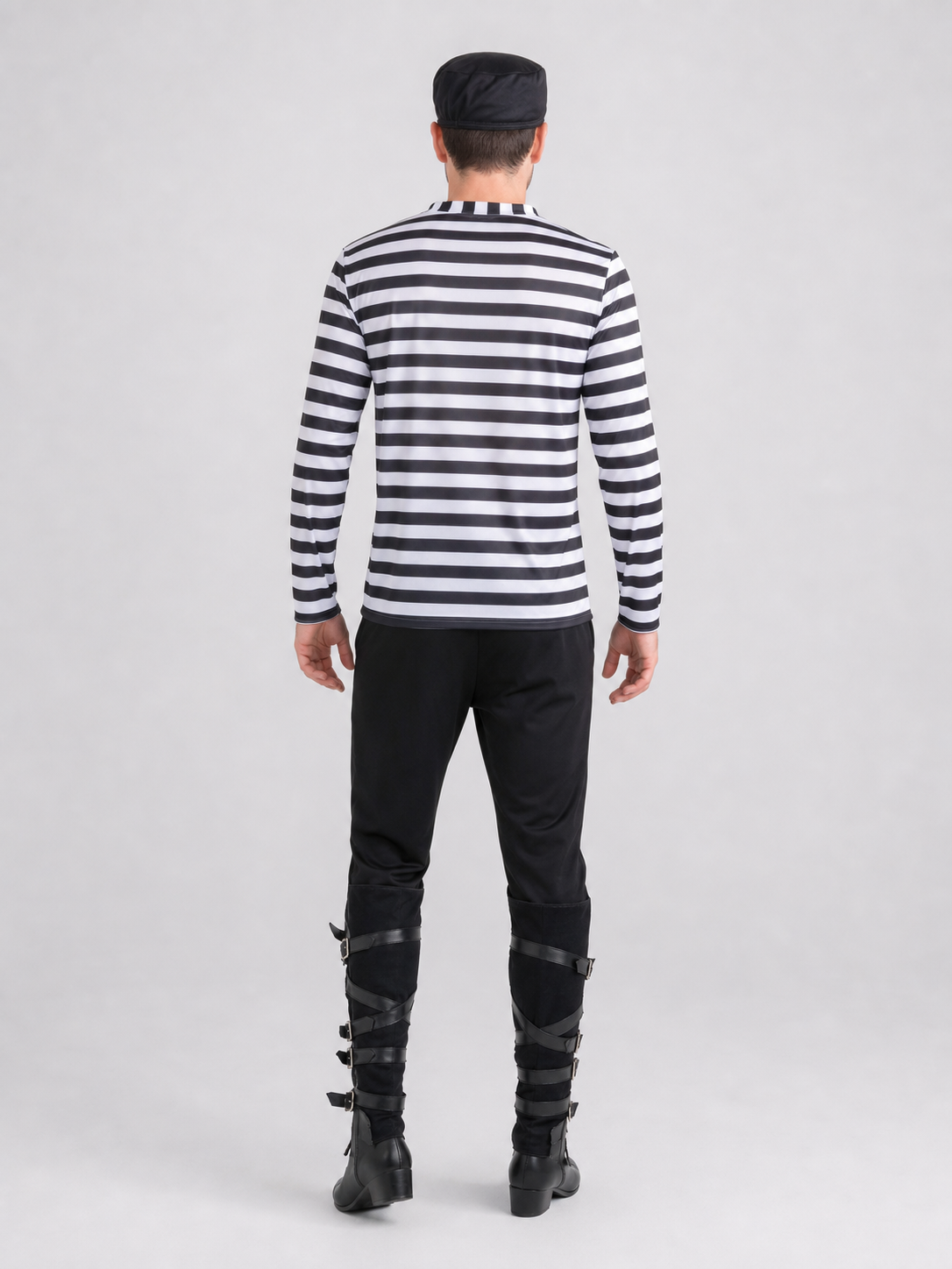 Black-and-White Striped Thief Costume