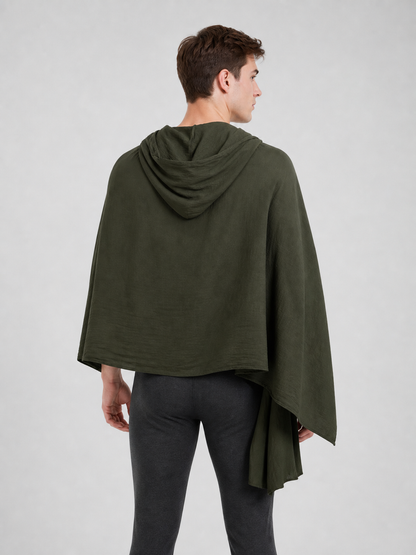 Green Carnival Hooded Cape