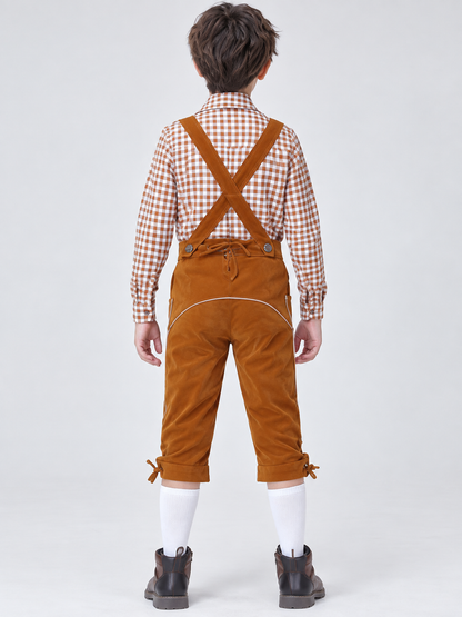 Bavarian Yellow-Brown Suspender Breeches