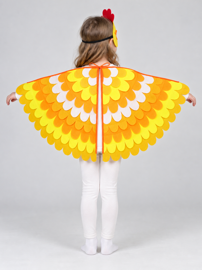 Chicken Carnival Costume with Cape and Mask