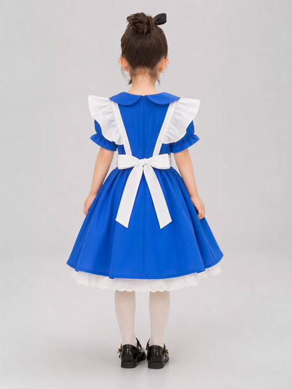 Children's princess dress with apron for a party