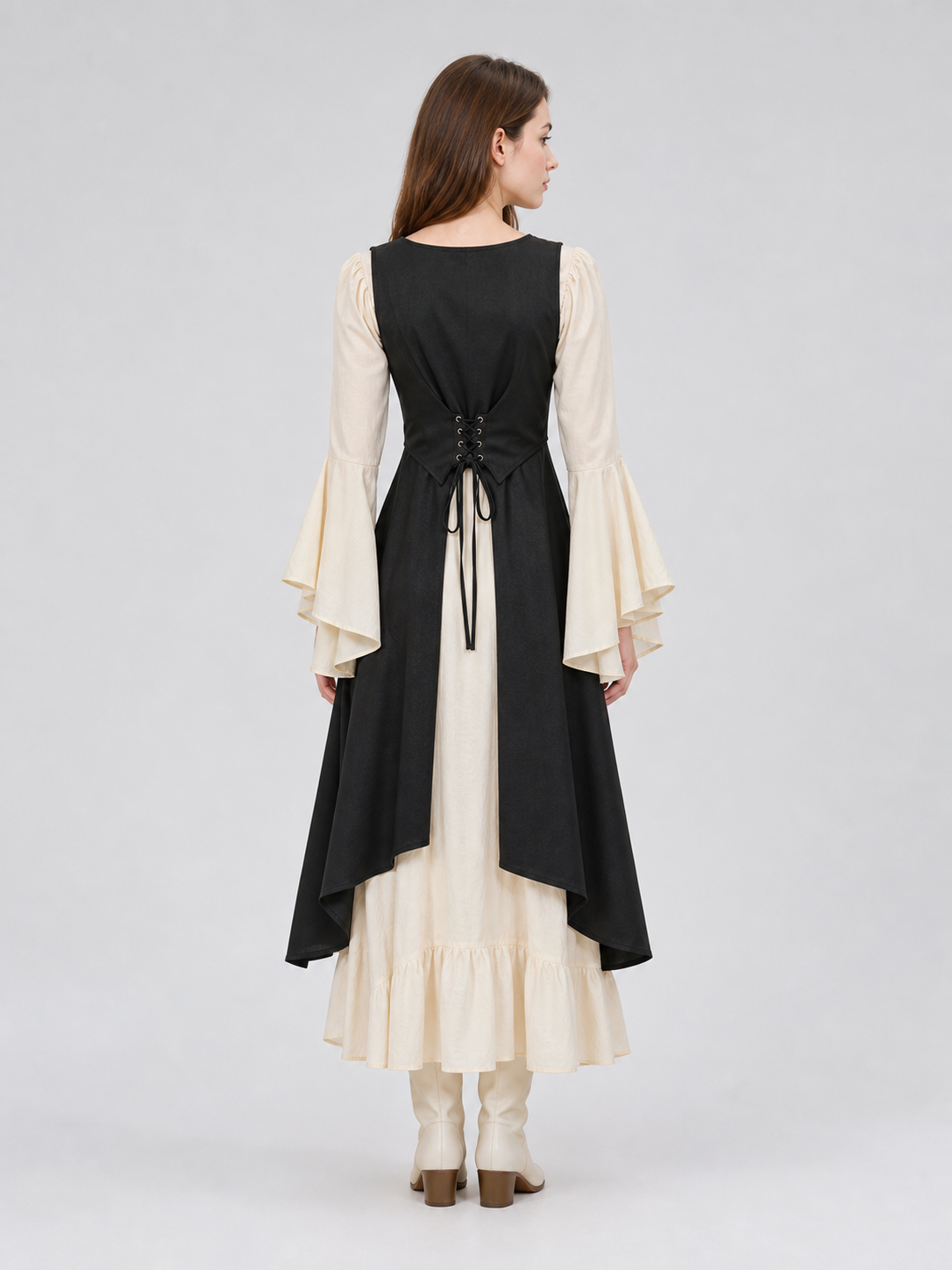 Black Medieval-Style Overdress