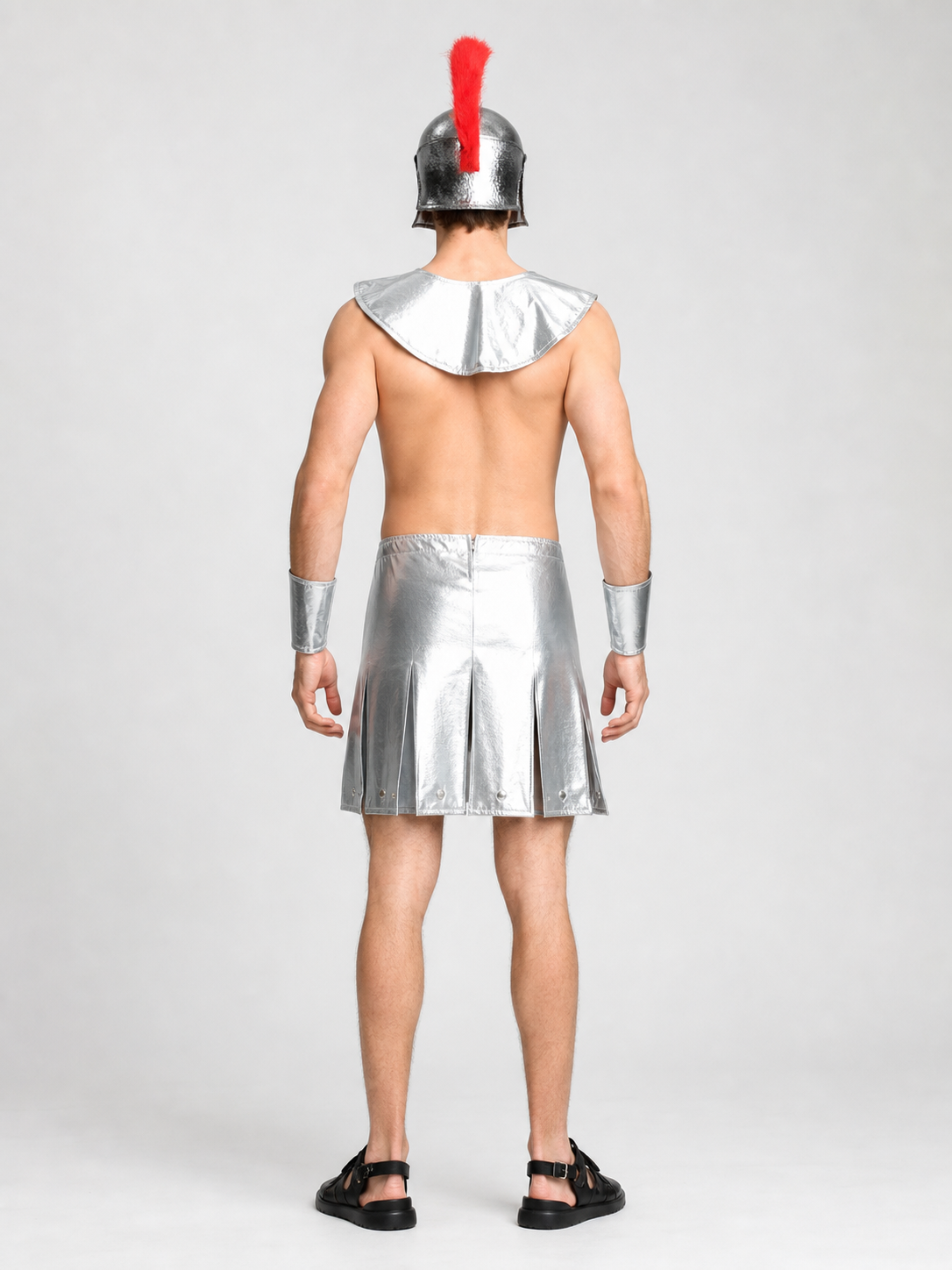 Spartan Warrior Costume with Helmet and Armor