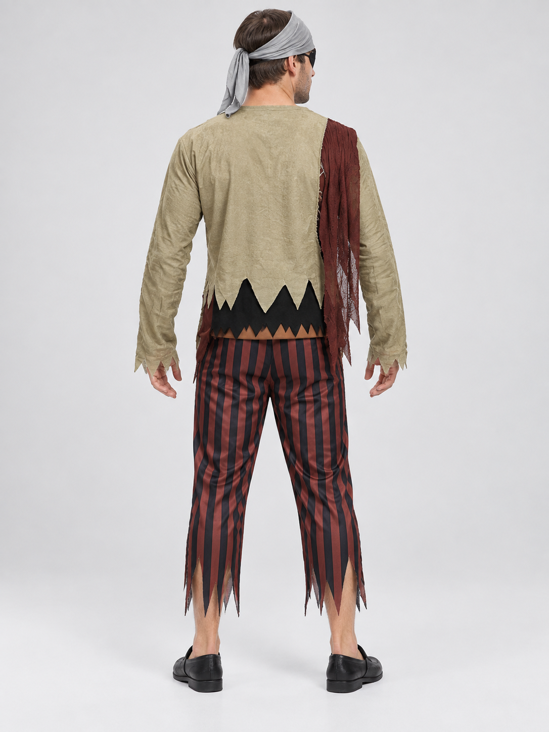 Zombie Skeleton Costume with Print and Mask