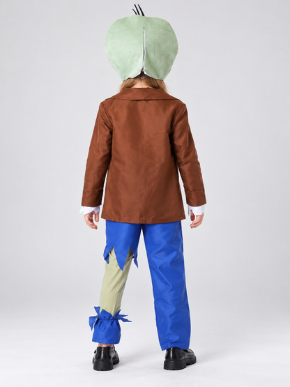 Kids' Zombie Carnival Costume with Mask and Tie