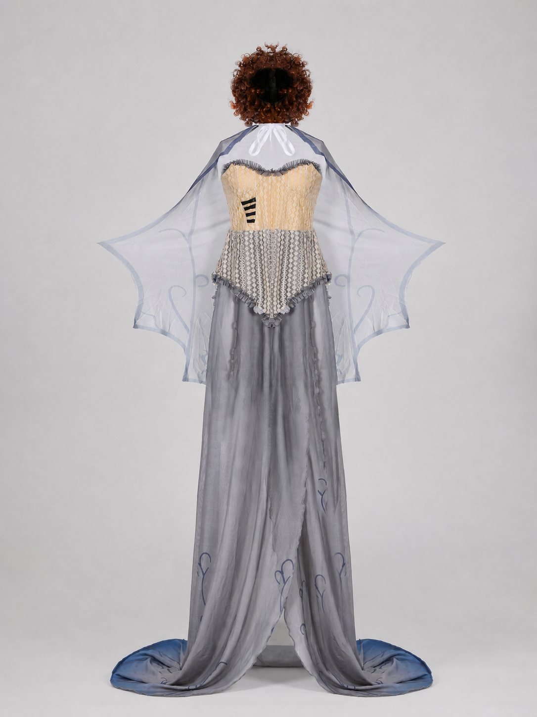 Gothic Vampire Costume with Corset and Cape