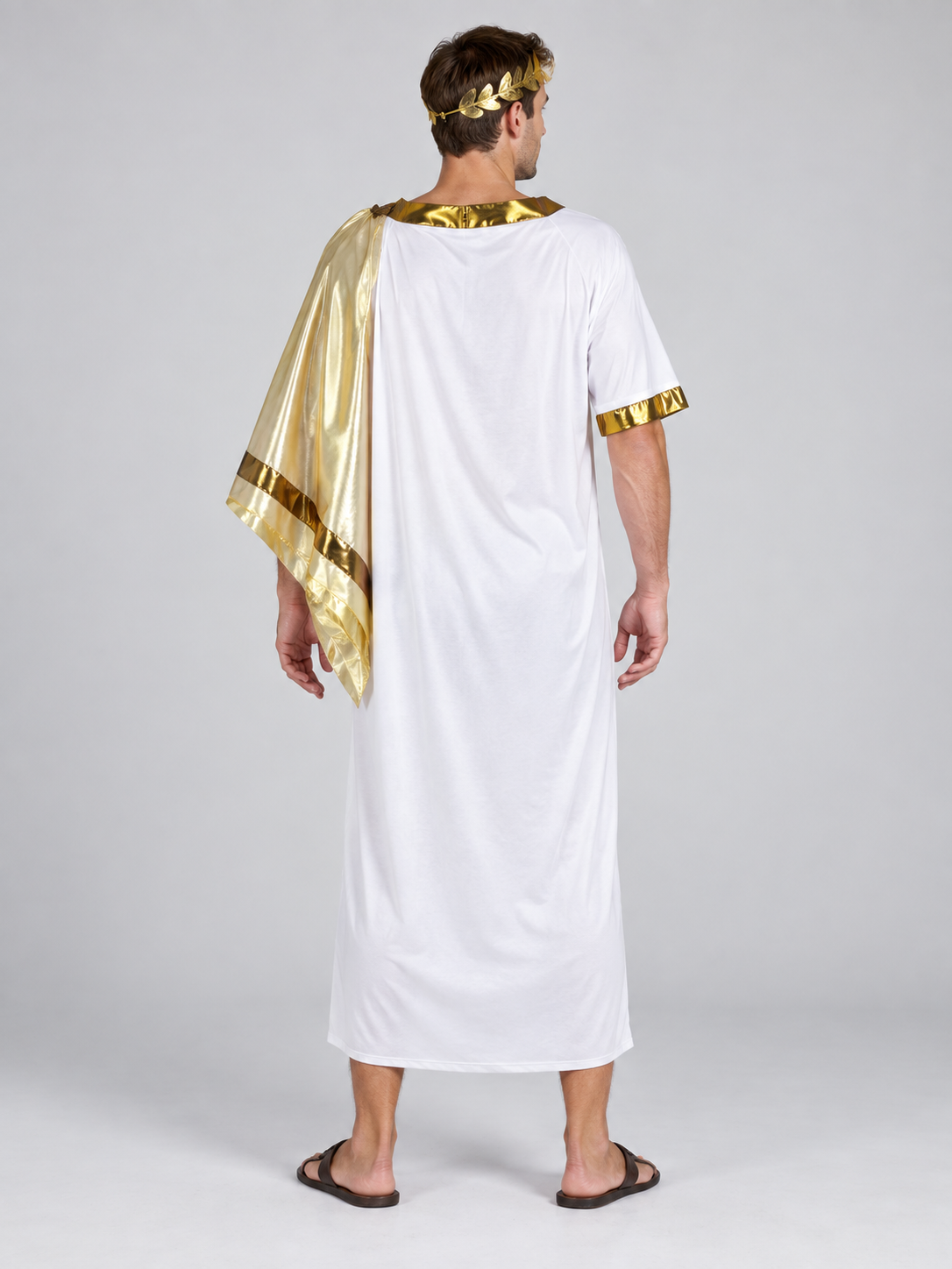 Ancient Greek Carnival Costume with Gold Cape