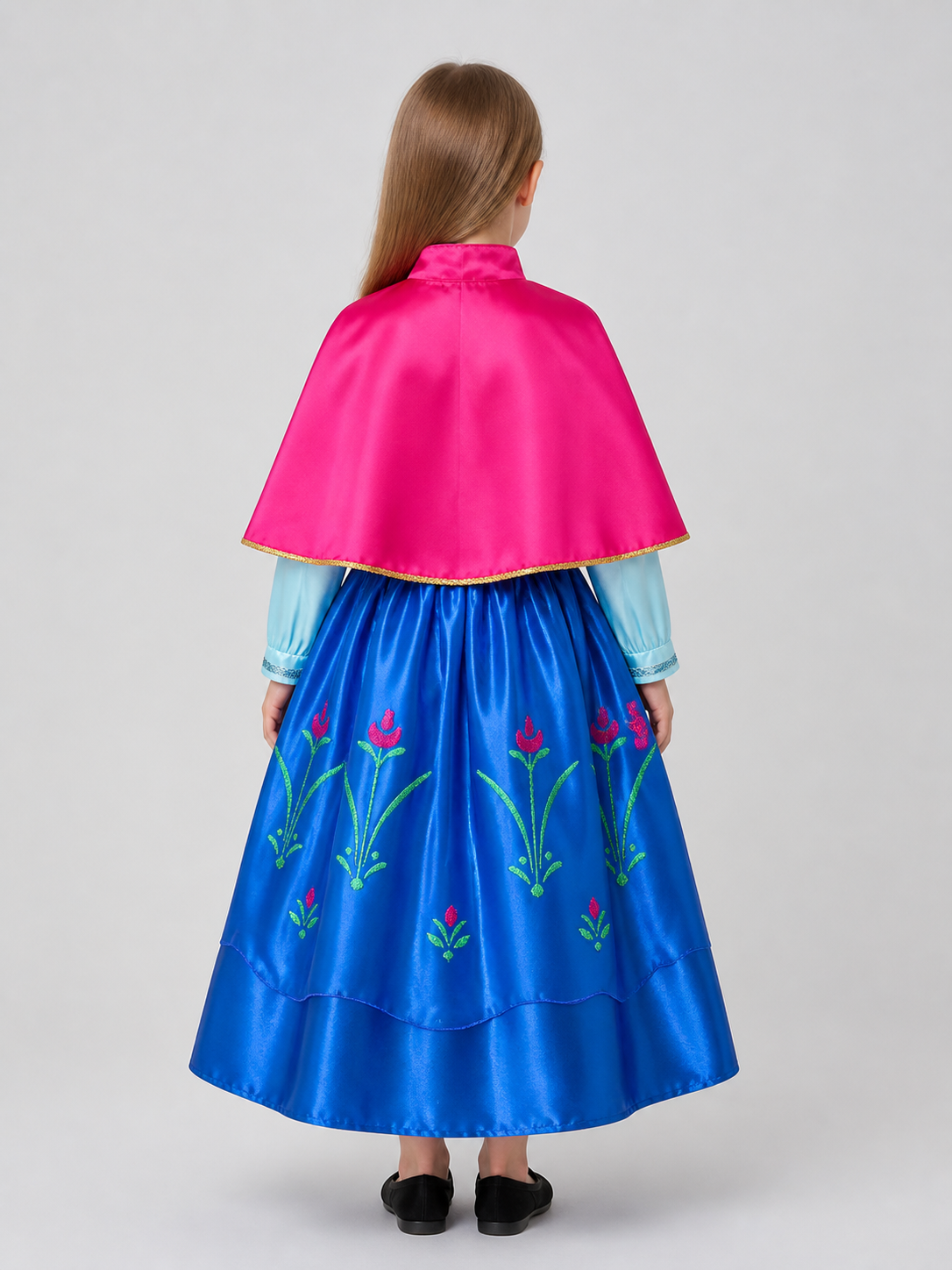 Princess Anna Carnival Dress for Girls back view