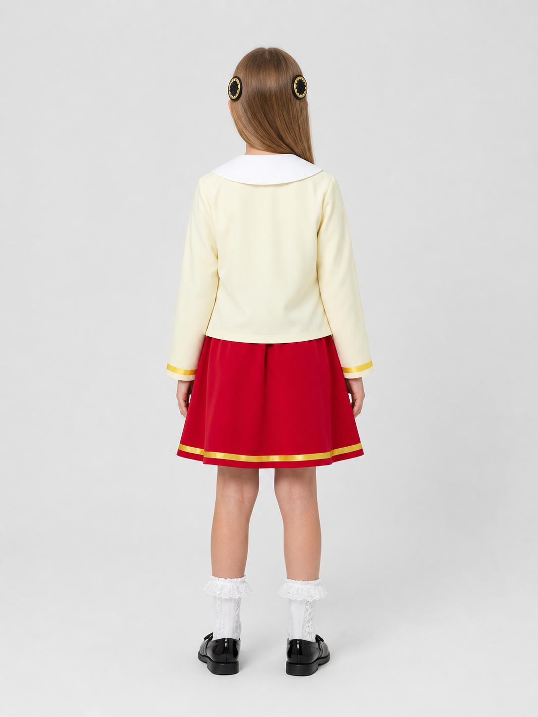 Anya Cosplay Costume from the Spy x Family Anime, Set back view