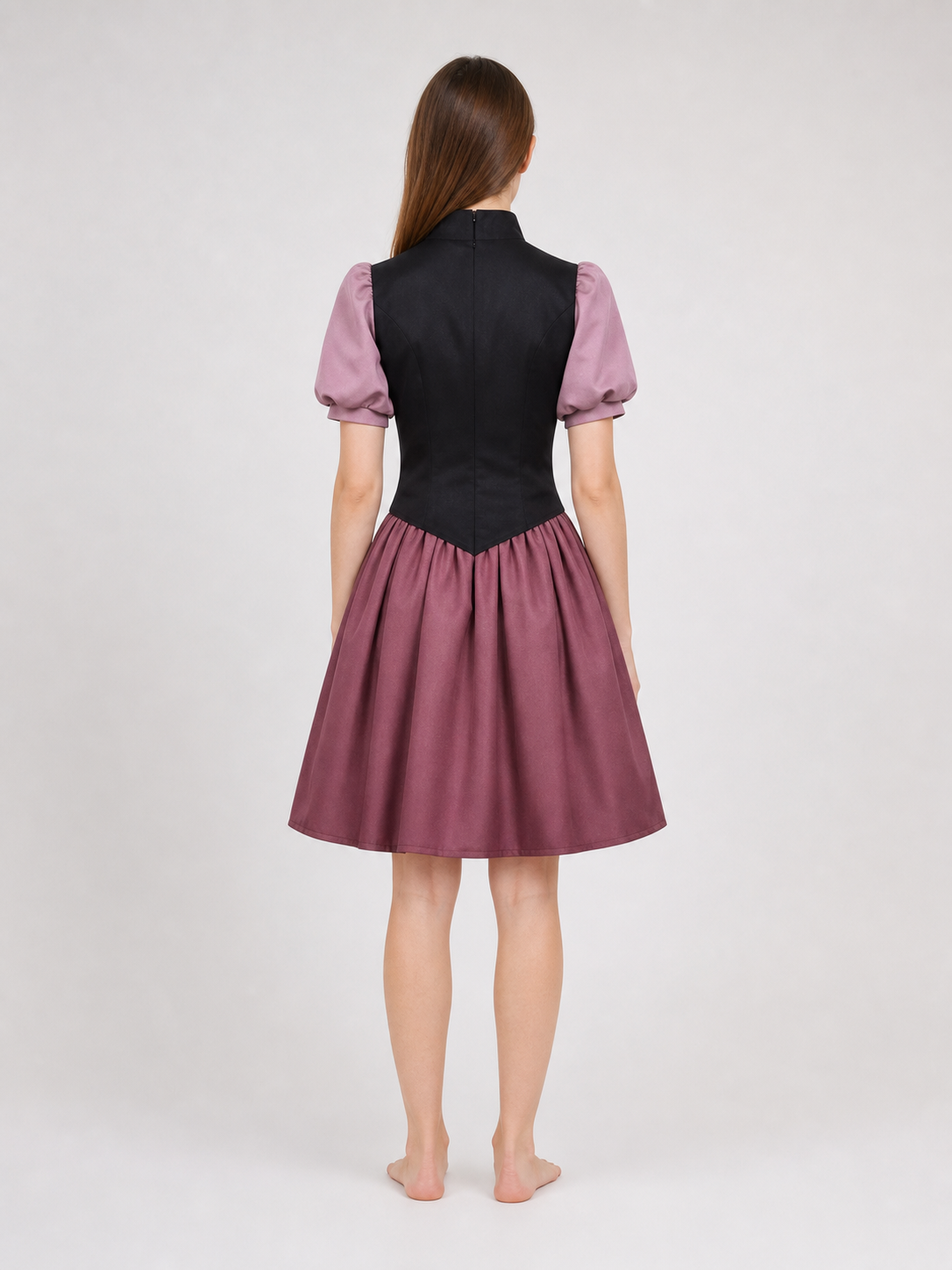 Cosplay costume: top with collar and full skirt