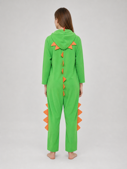 Green Hooded Dinosaur Costume