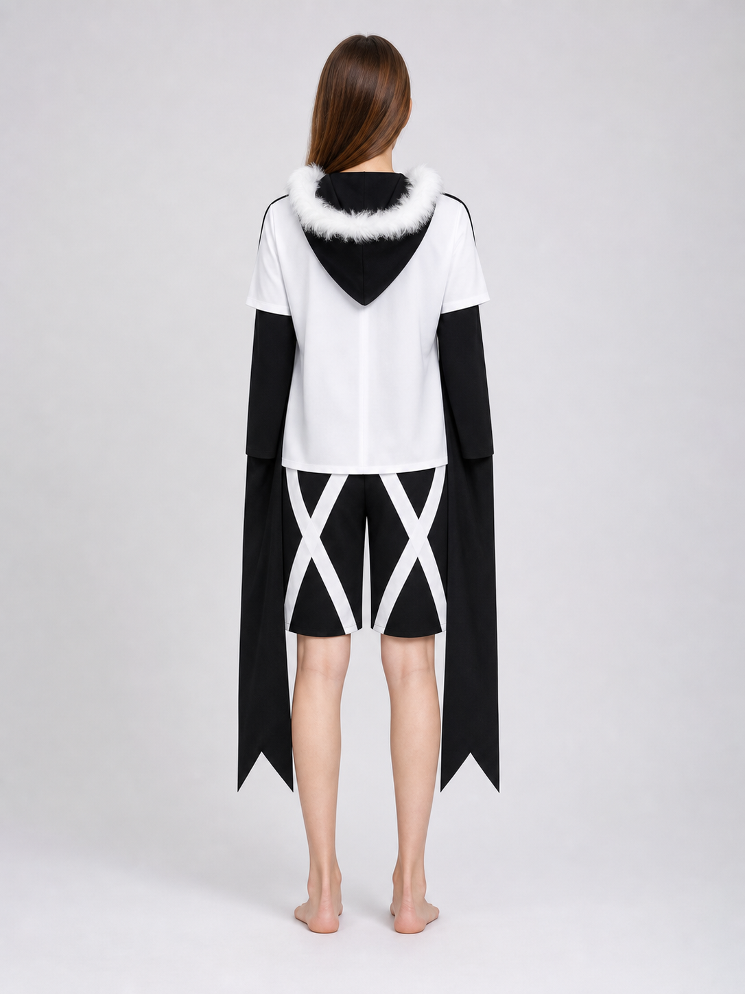XTALE Cross Sans Cosplay Costume with Cape and Shorts