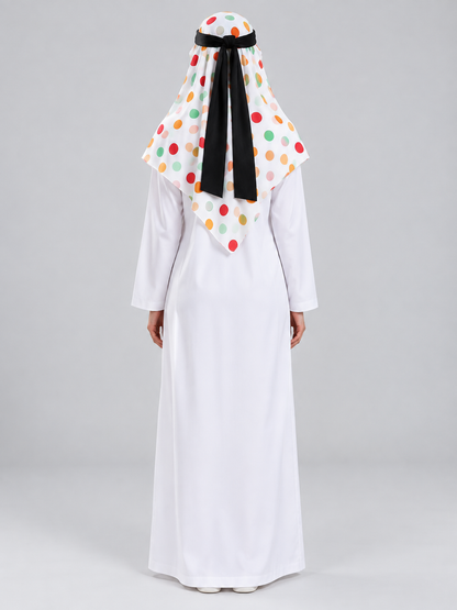 Arab Sheikh Carnival Costume: Robe, Headscarf, Beard