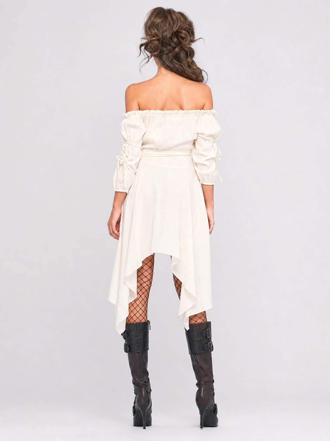 Performance Dress with an Asymmetrical Hem