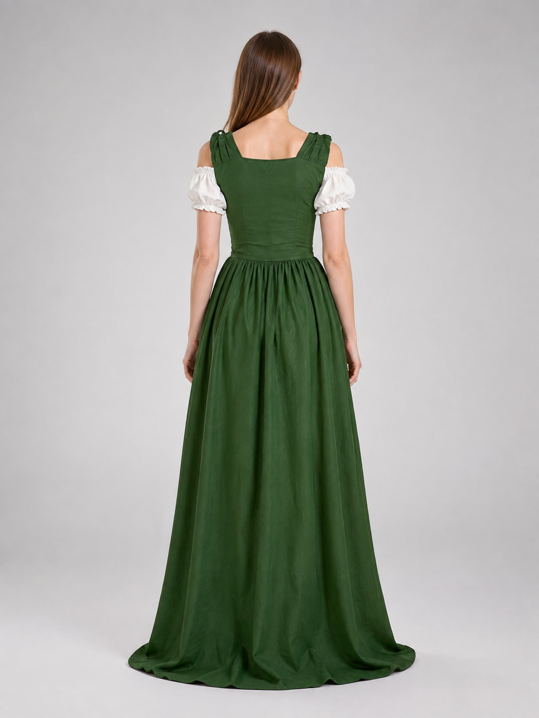 Medieval Dress with Corset Lacing back view