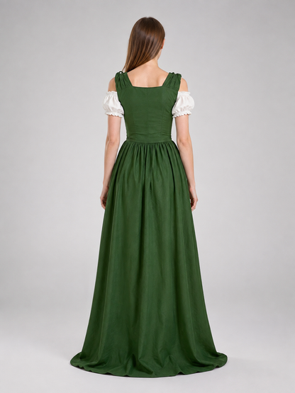Medieval Dress with Corset Lacing back view
