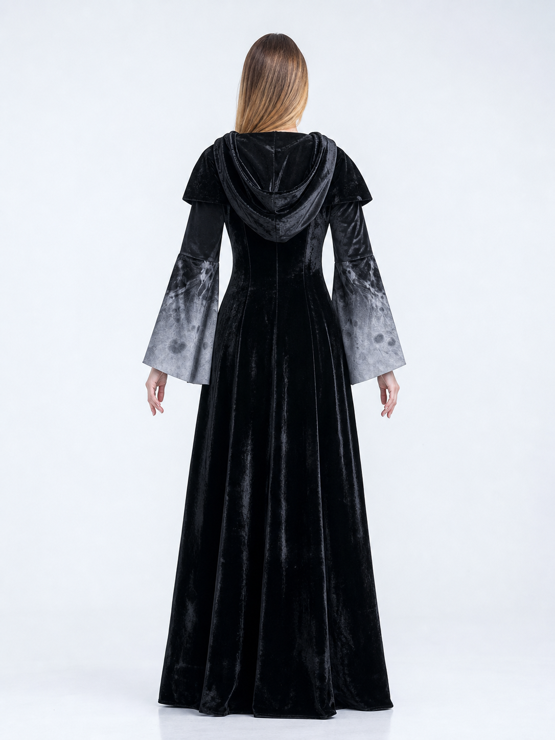 Hooded Witch Costume, Gothic Dress