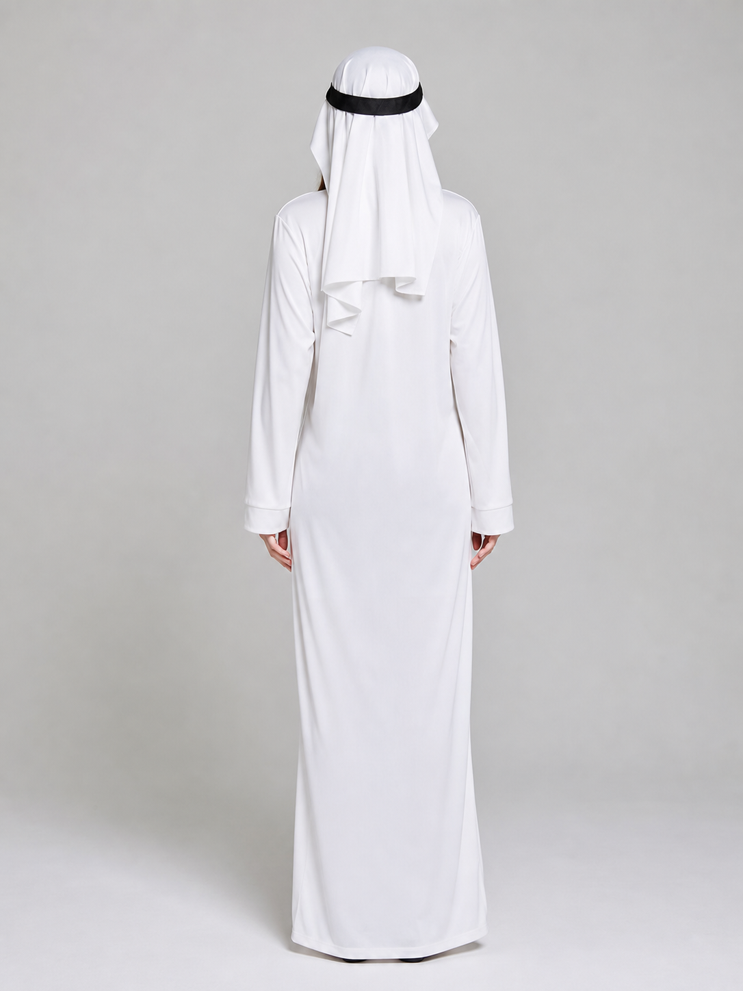 Arabian-style carnival costume with robe and accessories