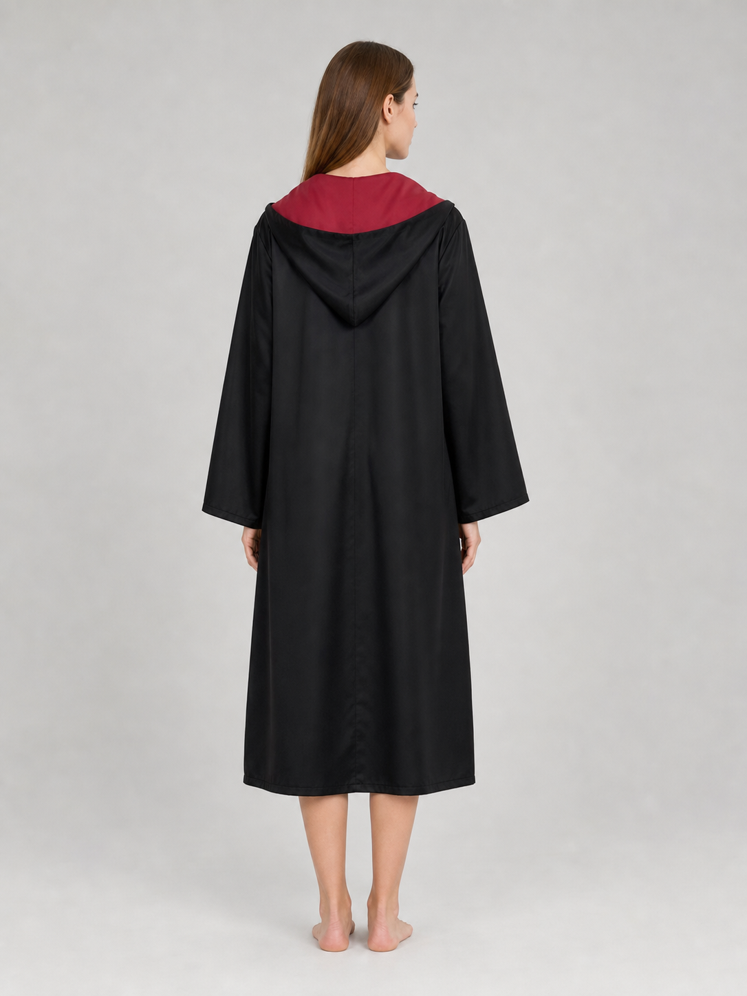Hooded cosplay robe, tie included