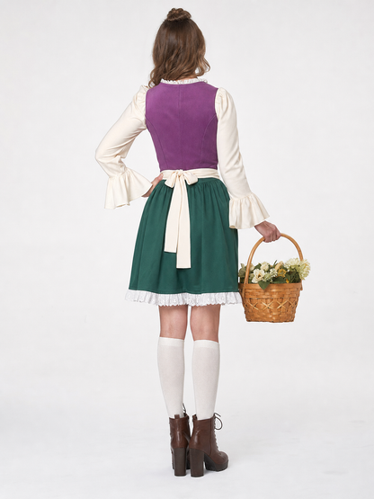 Oktoberfest Dress with Apron and Lacing