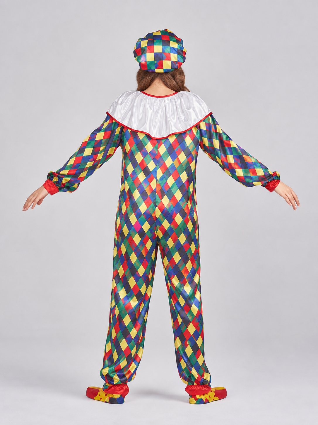 Clown Costume with Accessories and Hat